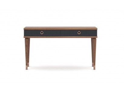 Modern console table with drawers luxury natural walnut - anthracite