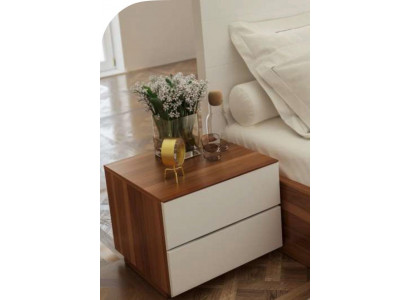 Brown Bedroom Bedside table Modern Real wood bedroom furniture new