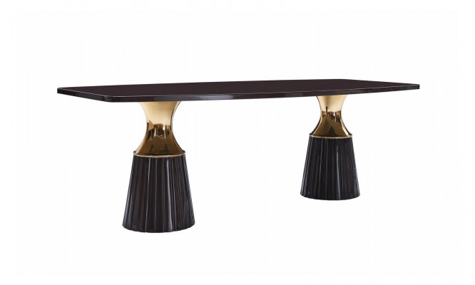 Dining room table Dining table Table Black wooden table Dining room Design