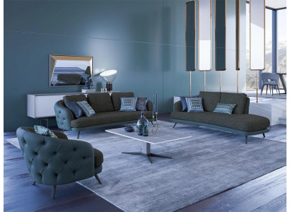 Modern Furniture Chesterfield Upholstered furniture Living room Sofa set 4pcs Furnishings