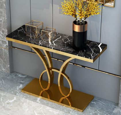 Modern Console table Designer Gold Handmade stainless steel 120x40cm