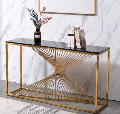 Designer Luxury Console Table Consoles Tables Wood Metal Design Gold