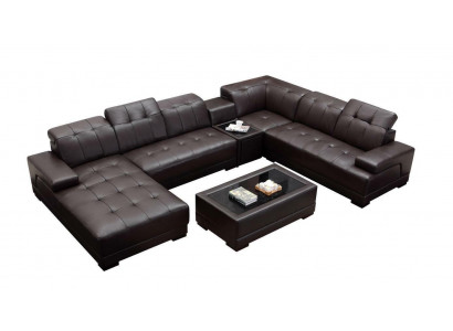 XXL Leather Big Living room Sofa Couch Corner sofa Sofas Couches Upholstery