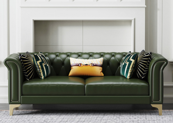 Dark Green Chesterfield Sofa set 3+2 Seater Modern Upholstery Living landscape Sofas