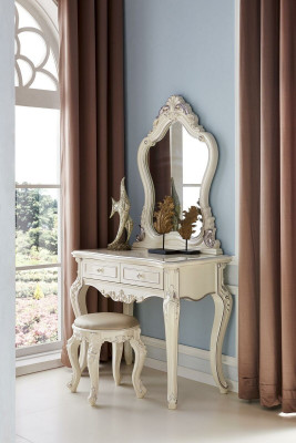 Dressing table with Mirror Luxury Chest of drawers Bedroom Console Baroque