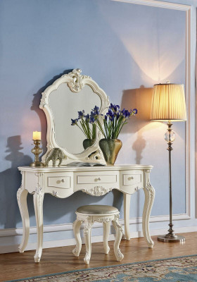 Dressing table with Mirror Console Chest of drawers Luxury Bedroom Baroque