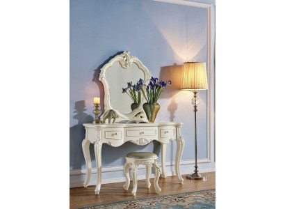 Dressing table with Mirror Console Chest of drawers Luxury Bedroom Baroque