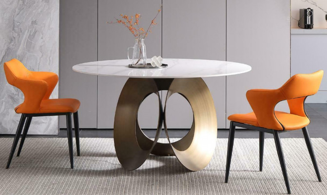 Dining table Dining room Modern stainless steel Living room Kitchen Tables Design Table Metal