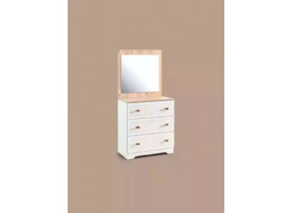 Chest of drawers with Mirror Console Table Furniture White modern in the Bedroom