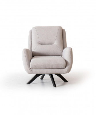 Armchair Modern White Living room Seat Furniture Textile Luxury Design Furniture Lounge Club