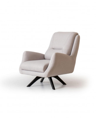 Armchair Modern White Living room Seat Furniture Textile Luxury Design Furniture Lounge Club