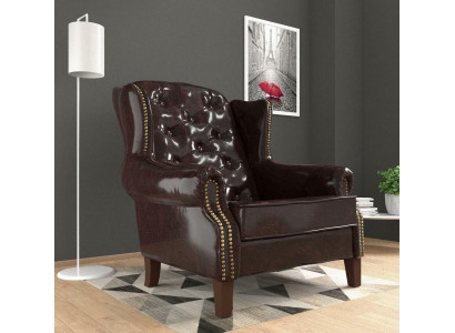 Design Armchair Leather Luxury TV Couch Relax 1 Seater Sofa Lounge Club