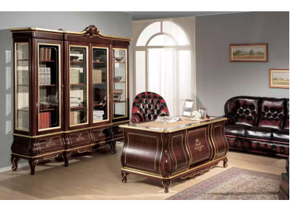 Classic Office Furnishings Desk Bookshelf 4-piece wooden furniture