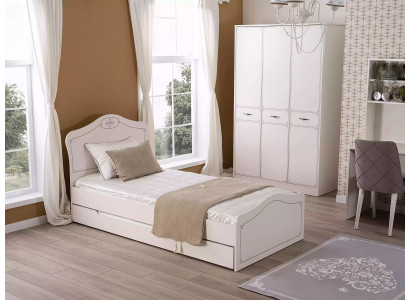 Bed Extendable functional bed Childrens bed Bed frame White Wood Beds