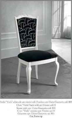 Chair Black Classic r Design Luxury Dining room Italian Furniture Bizzotto new