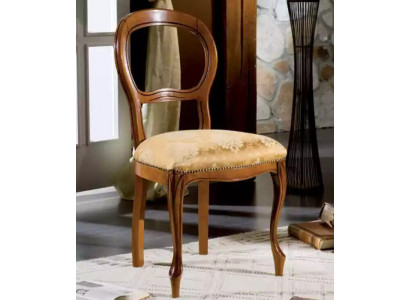 Designer Chair Classic r Dining room chair Upholstered chair Textile Furniture