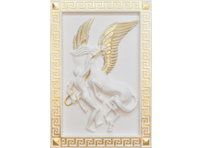 Pegasus Wall Relief Antique Style Relief Wall Painting Antique Handcraft Picture Horse