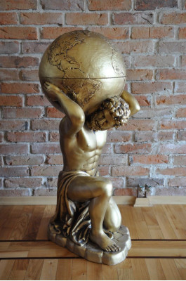 Antique Style Classic r Globe Atlas Mini Bar Bar Wine Shelf Statue Sculpture Decoration