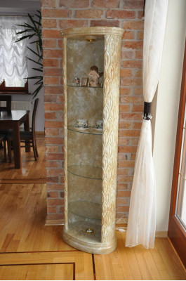 XXL Medusa Antique Style Display Case Bar Floor Vase Wardrobe Vintrine Column 181cm new