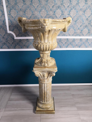 XXL Vase Table Decoration Decorative Vases 69cm Antique Style Sculpture Figure Chalice Rome