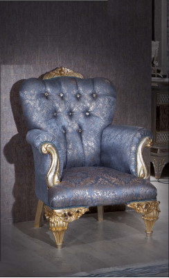 A fabulous classic sky colored armchair for your living room