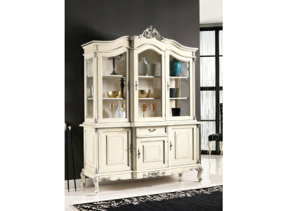 white display case Italian luxury furniture showcases sideboard wardrobe glass cabinets