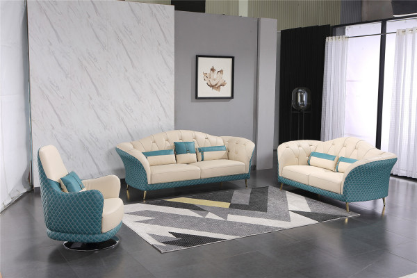 Luxury Sofa set 3+1+1 Seater with Furniture Couch Leather Sofa Textile Group