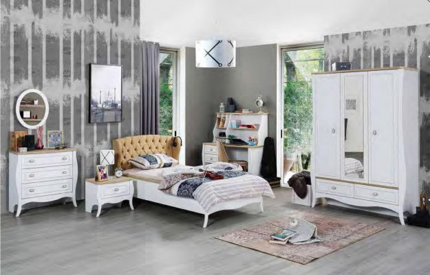 Wardrobe Country House Bedroom Wardrobe Furniture Living Wood Luxury