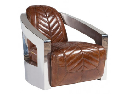 Vintage Retro Chair Leather Armchair Lounge Club Design Luxury Furniture Airplane