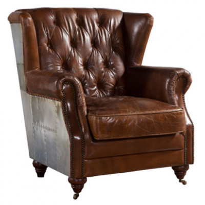 Wing chair Beautiful vintage Chesterfield wingback armchair club chair