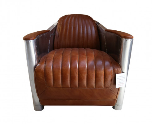 Leather Sofa Sofa Couch Upholstery Single Seat Sofas Couches Airplane Aviator Aluminum