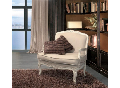 Armchair Library Reading Chair Wing Chair Sofa Upholstery Italian Furniture Luxury