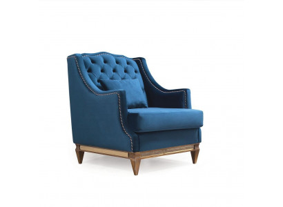 Blue he Luxury Chesterfield Armchair Living room Lounge Designer Furniture new