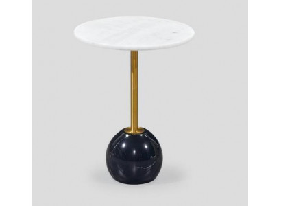 Black -White Side table Marble Furniture Designer Living room Coffee tables