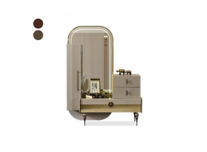 Gold Chests of drawers Set Italian Style Mirror Furniture stainless steel Chest of drawers