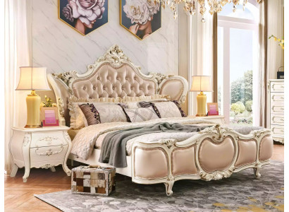 Bedroom Furniture Bed 2x Bedside tables Luxury Set new Classic Furniture 3pcs