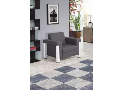 Gray Armchair Office Furnishings Study room Upholstered Armchair Modern Seat Furniture