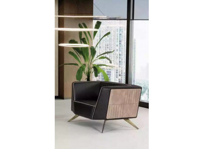 Luxury Black Armchair Study room Seat Modern Designer Office Furniture