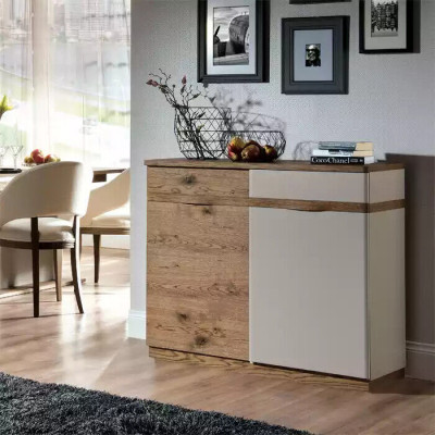 Chest of drawers with 3 drawers sideboard white sideboard wood modern