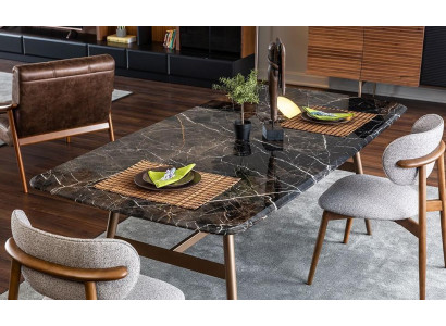 Dining room table Dining table Table Dining corner Marble Black Dining room Design