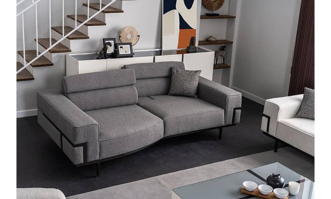 Modern Living room Set Consists of 2x Sofas + Armchair and Coffee table 4 pieces.