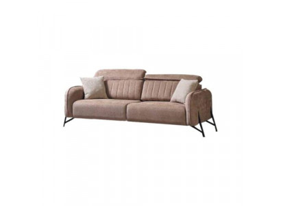 Beige Living room Three Seater Set Modern Fabric Sofas Luxurious Furniture