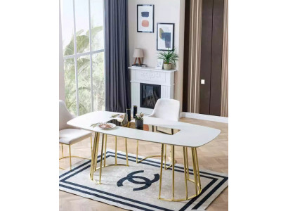 Dining table luxury kitchen table from Wood Dining table new style modern white