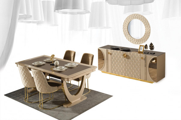 A wonderful set for a contemporary style dining room