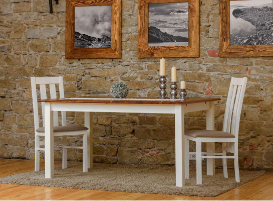 Country house wooden table Dining table Table Wood Tables 150/197cm dining room extendable