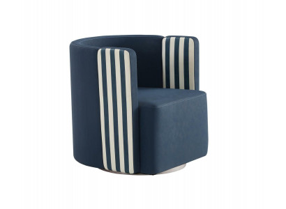 Armchair Blue e Textile Living room Modern Design Lounge Club Luxury Furniture Fabric new