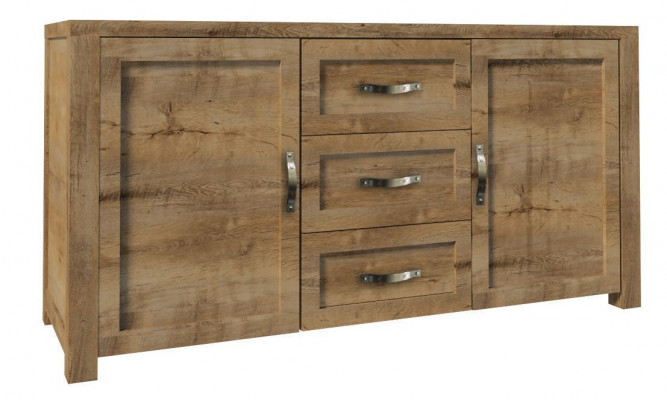 Buffet Sideboard Chest of drawers Wood Handcraft Wood Country House Sideboard Chests of drawers 2 pcs.