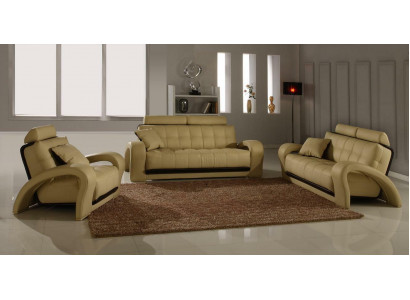 Leather sofa Living landscape 3+2 Seater Suite Design Modern Sofa leather suite