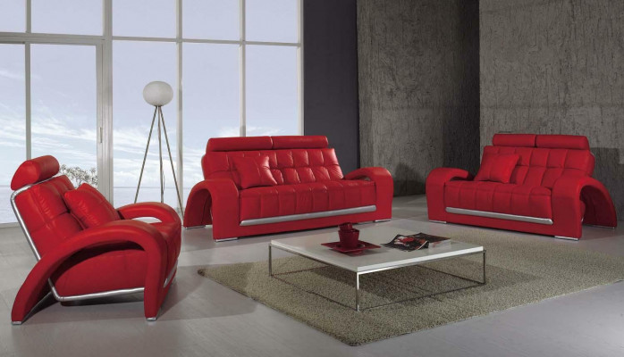 Leather sofa Living landscape 3+2 Seater Suite Design Modern Sofa leather suite