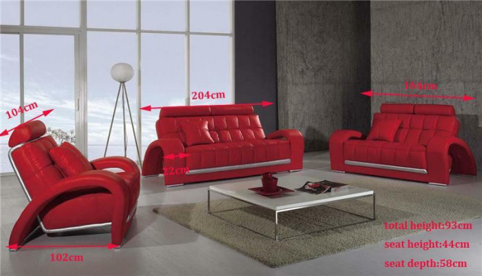 Leather sofa Living landscape 3+2 Seater Suite Design Modern Sofa leather suite